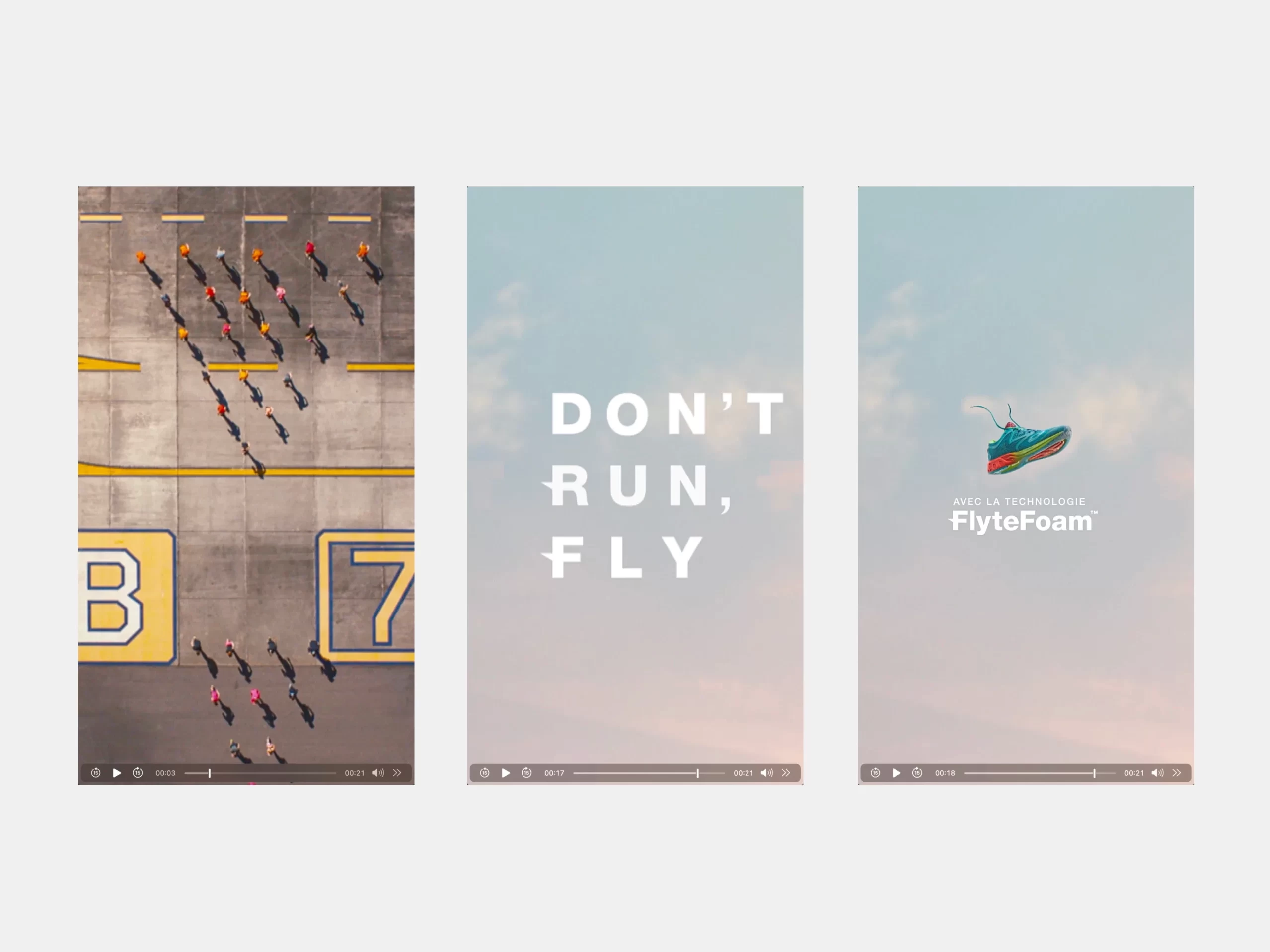 ASICS FlyteFoam video - still frames