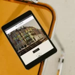 Hotel De L'Europe website on iPad