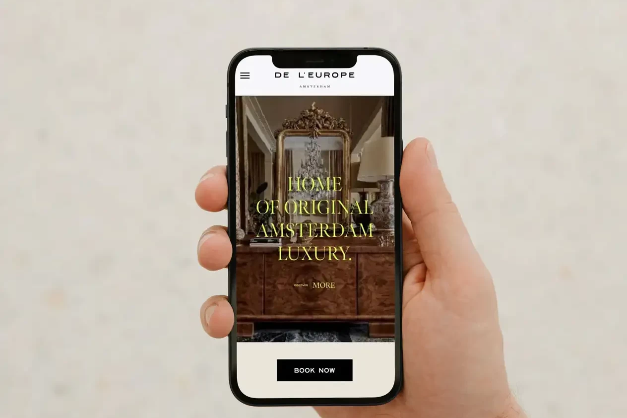 Hotel De L'Europe mobile website