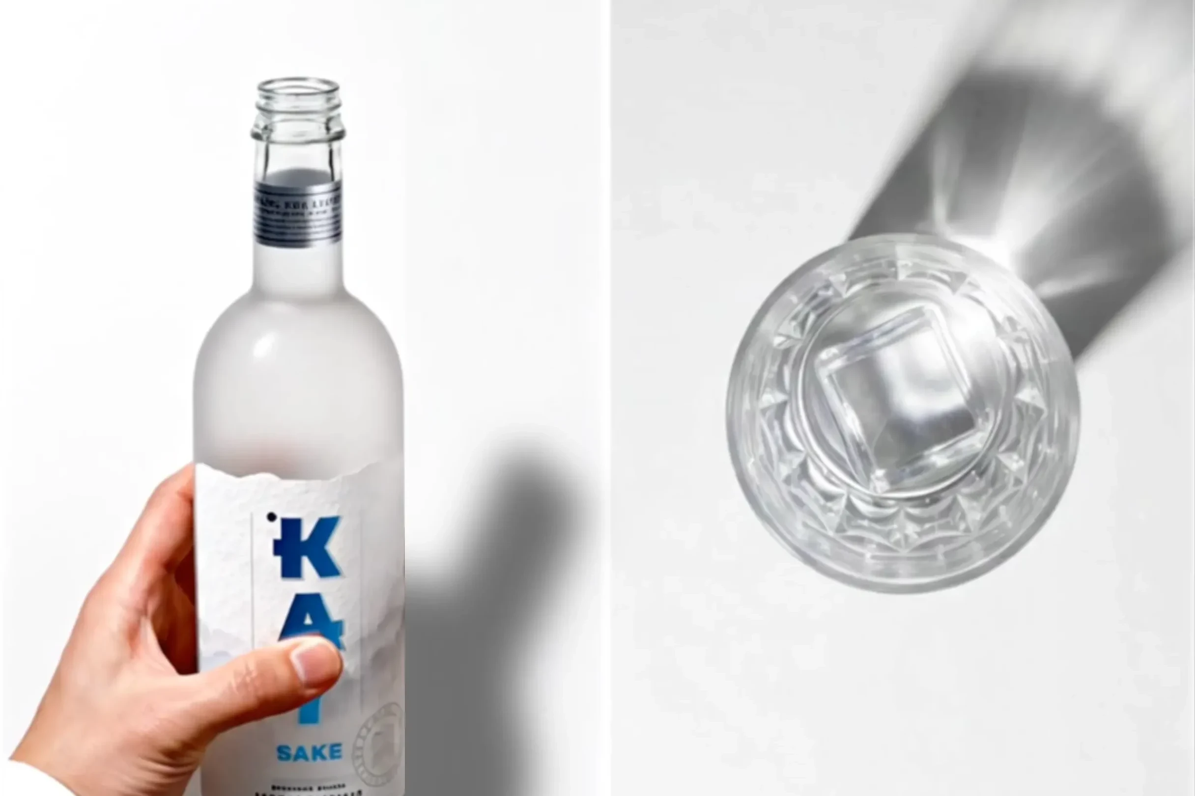 KAY Sake bottle and glass image